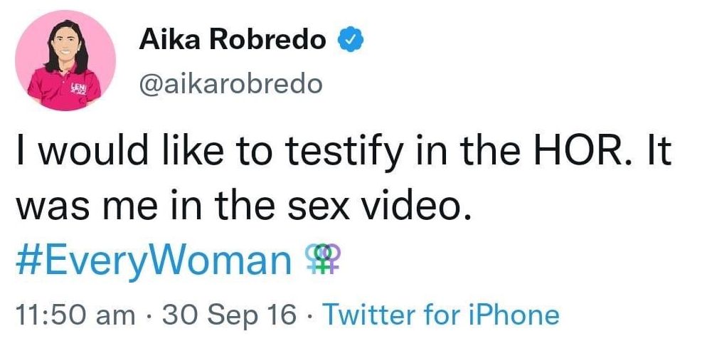 I would like to testify in the HOR. It was me in the sex video. #Everywoman