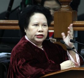 Senator Miriam Santiago is just what the doctor ordered for the prosecution