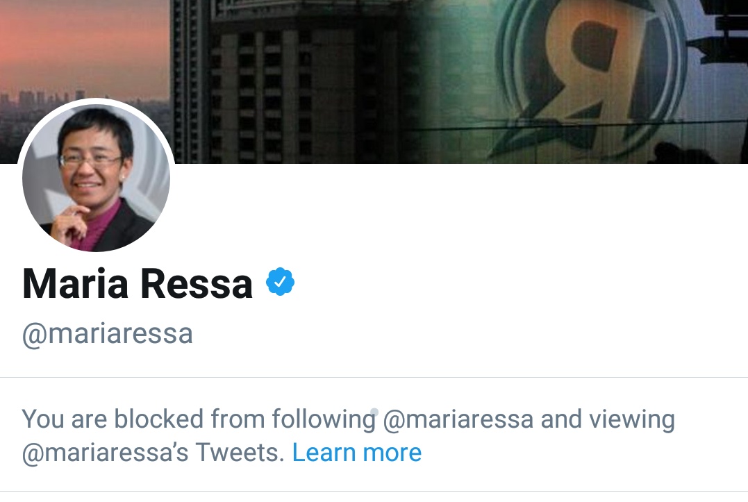 Why is Rappler CEO Maria Ressa’s Twitter account ‘protected’?