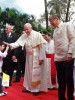 Why was a private jet needed by government officials during Pope Francis’s visit to the Philippines?