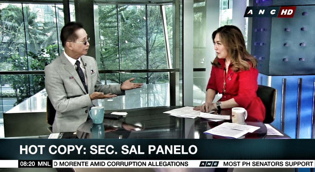 Karen Davila failed to pin blame for ABS-CBN franchise non-renewal on Duterte during Panelo interview