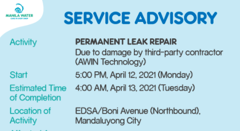 Incompetent CCTV Contractor Causes Water Service Interruption in 35 Barangays