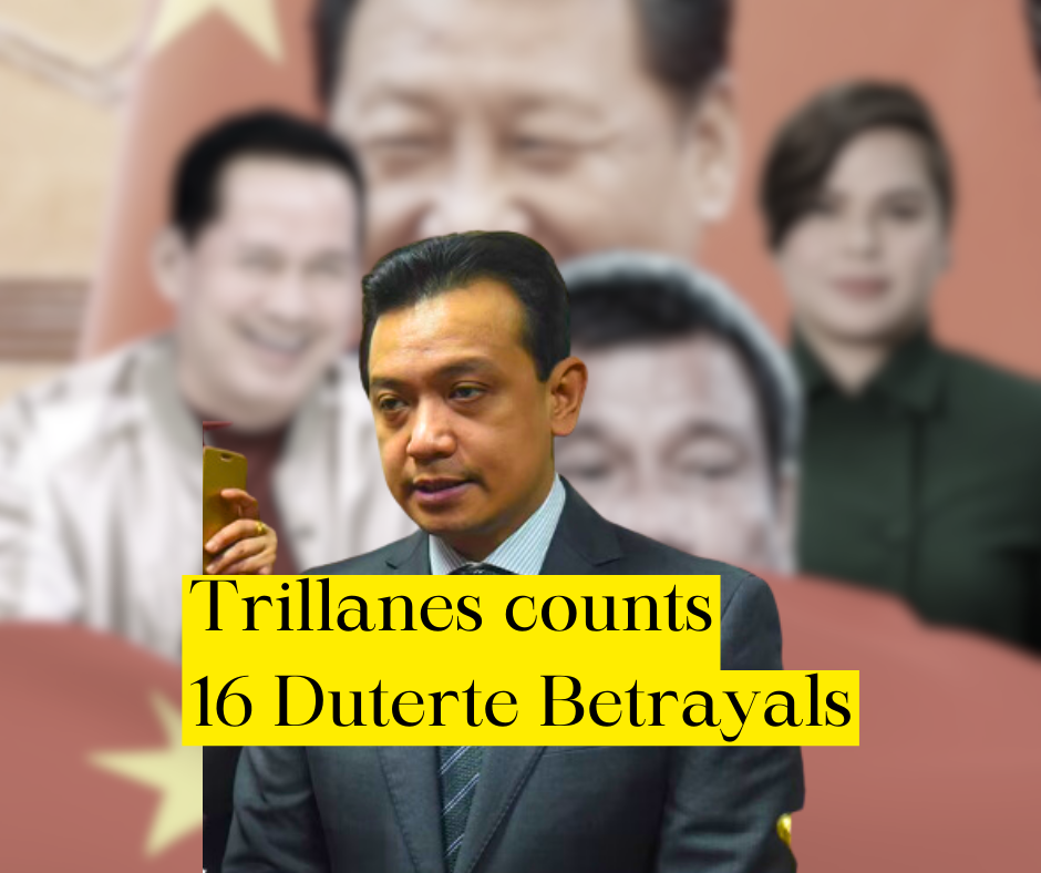 Trillanes Lists Dutertes Sixteen Acts of Betrayal