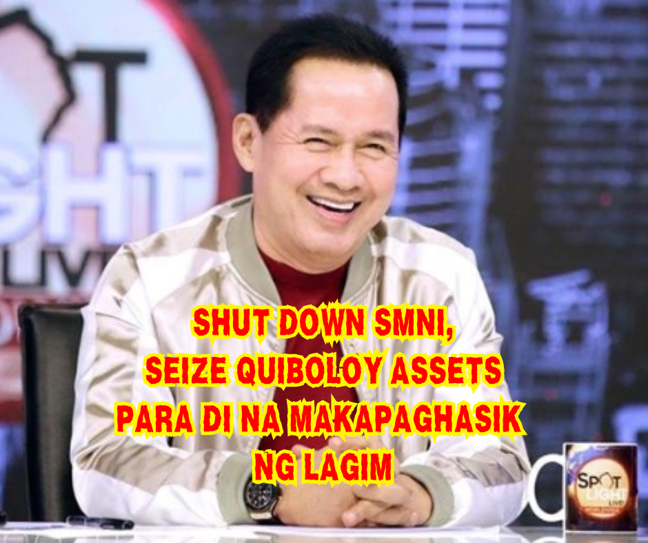 Shutdown SMNI and Seize Quiboloy’s Assets!
