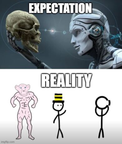 representation of failure of transhumanism